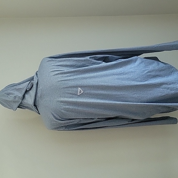 Columbia PFG Pullover Hoodie Shirt ◇LIKE NEW◇ Blue/white Stripes - Picture 9 of 9